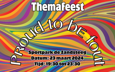 Themafeest ‘Proud To Be Fout’
